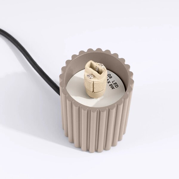 Stolní lampa Halo, 1x bílé skleněné stínítko, tp