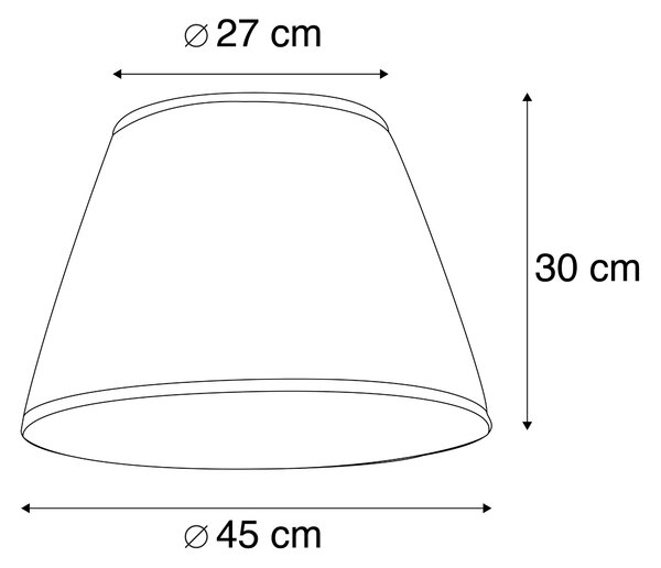 Plisovaný stínidlo bílý 45/30 cm