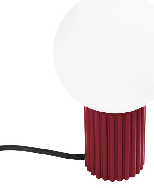 Stolní lampa Halo, 1x bílé skleněné stínítko, bo