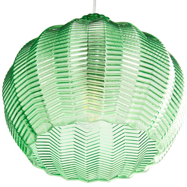 Závěsná lampa KEILA Sklo Zelená