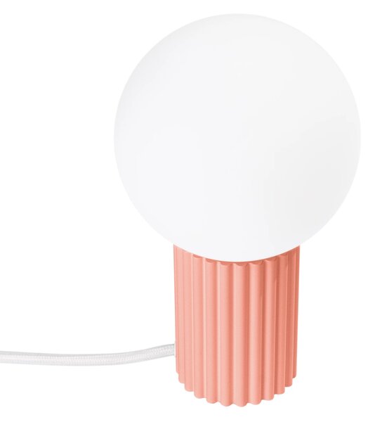 Stolní lampa Halo, 1x bílé skleněné stínítko, p