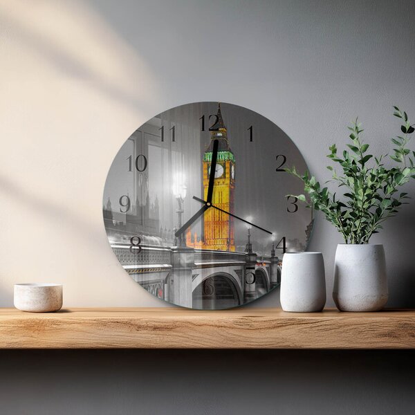 Skleněné nástěnné hodiny Big Ben zsoc-fi30-00175636
