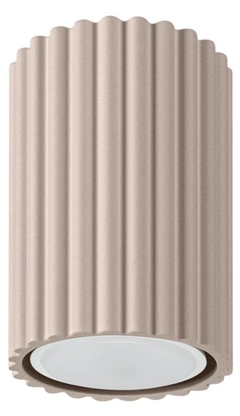 Stropní svítidlo Karbon, 1x tmavěbéžové hliníkové stínítko, (10 cm)