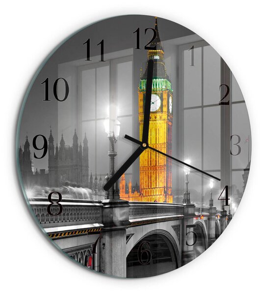Skleněné nástěnné hodiny Big Ben zsoc-fi30-00175636