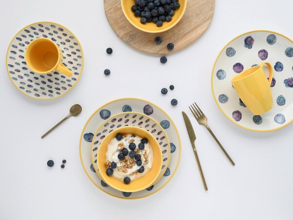 KOMBINOVANÁ SOUPRAVA, 16dílné, kamenina Creatable - Online Only nádobí, Online Only