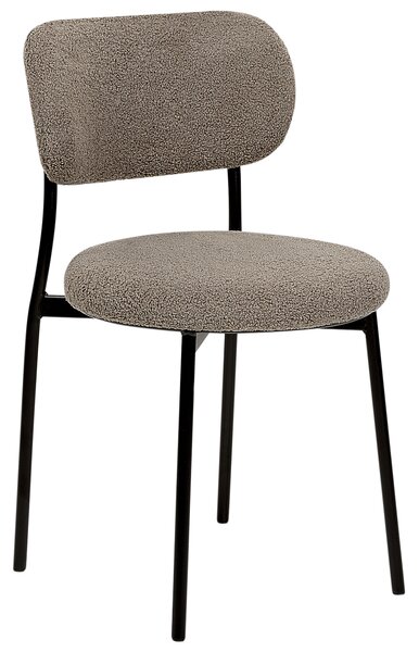 Sada 2 jídelních židlí CASEY Buklé Taupe