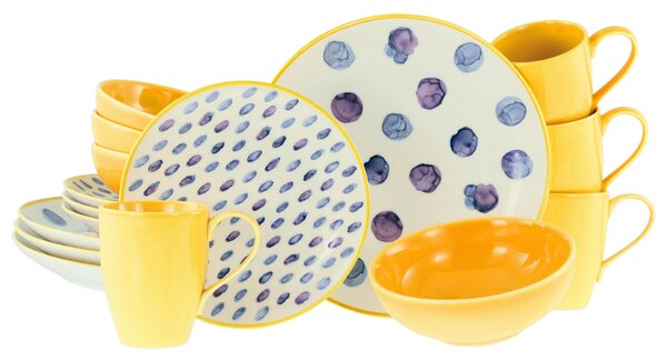 KOMBINOVANÁ SOUPRAVA, 16dílné, kamenina Creatable - Online Only nádobí, Online Only