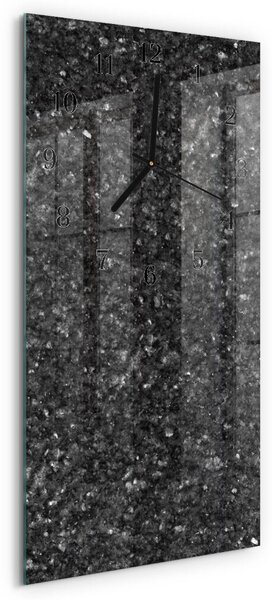 Skleněné hodiny vertikální Grafit zsppc-30x60-00170920