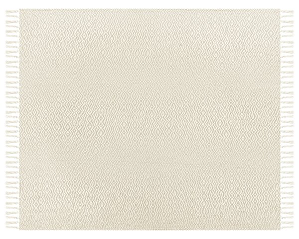 Přikrývka na postel TOUTLI Bavlna 220 x 240 cm Světle béžová
