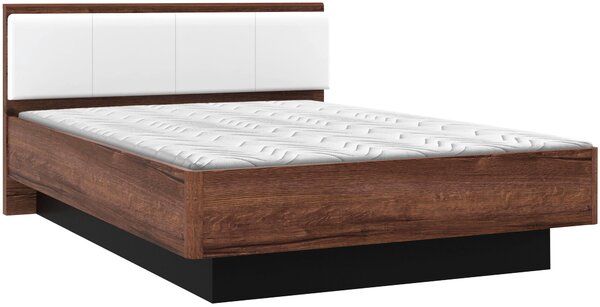 POSTEL, 120/200 cm černá, bílá, barvy dubu Carryhome - Jednolůžkové postele