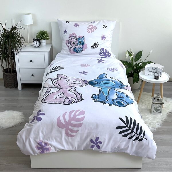Bavlněné dětské povlečení na jednolůžko 140x200 cm Lilo and Stitch – Jerry Fabrics