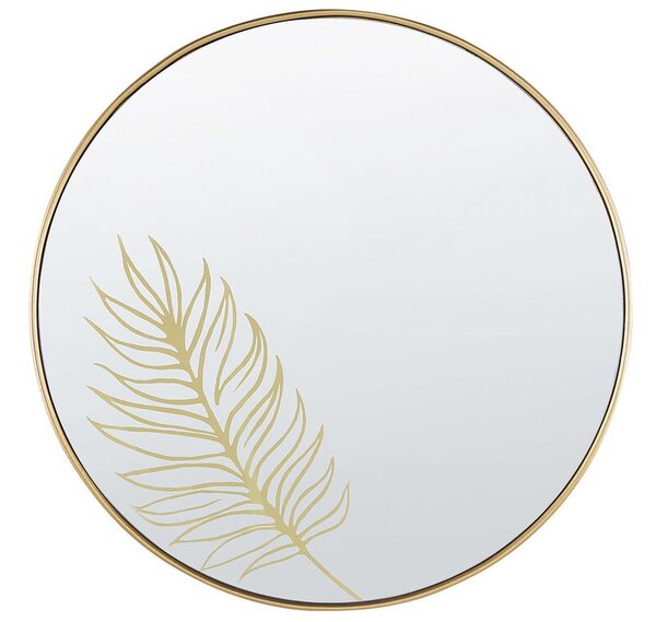 Nástěnné zrcadlo Beliani Shell (zlatá). 1075799