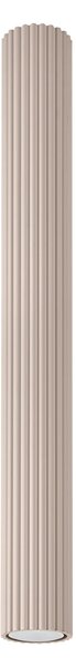 Stropní svítidlo Karbon, 1x tmavěbéžové hliníkové stínítko, (60 cm)