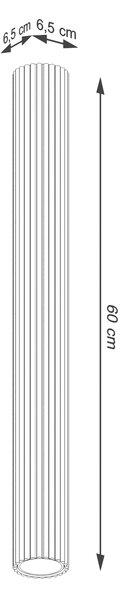 Stropní svítidlo Karbon, 1x tmavěbéžové hliníkové stínítko, (60 cm)