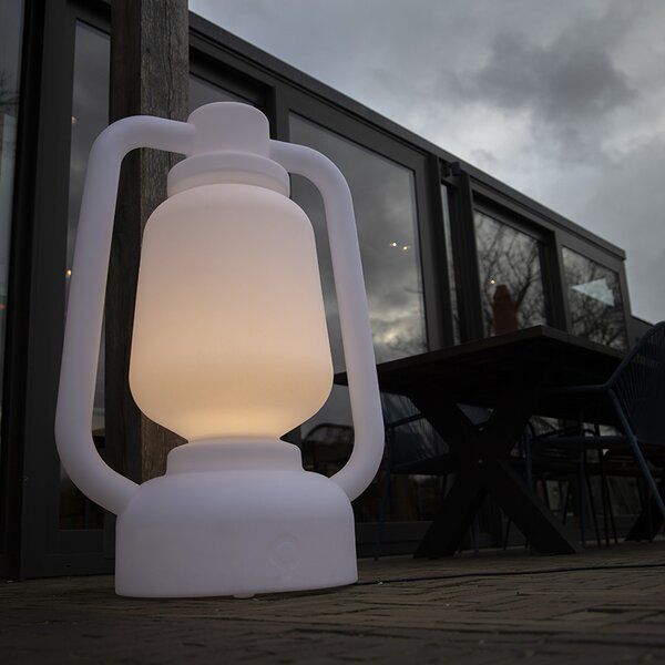 Stojací lampa bílá 110 cm IP44 - Storm Extra Large