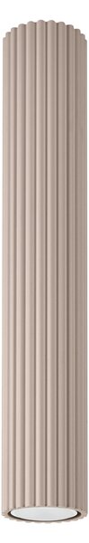 Stropní svítidlo Karbon, 1x tmavěbéžové hliníkové stínítko, (40 cm)
