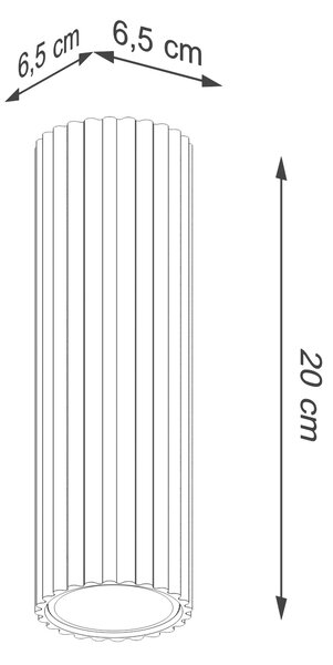 Stropní svítidlo Karbon, 1x tmavěbéžové hliníkové stínítko, (20 cm)