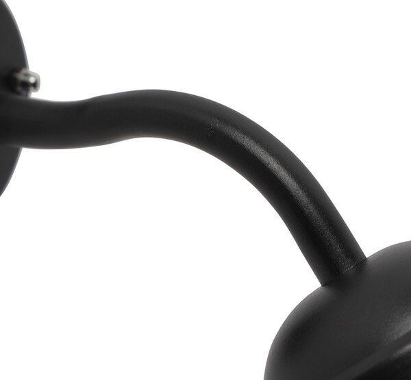 Chytrá venkovní nástěnná lampa černá IP44 vč. WiFi A60 - Mnichov
