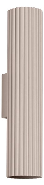 Nástěnné svítidlo Karbon, 1x tmavěbéžové hliníkové stínítko, (30 cm)