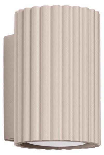 Nástěnné svítidlo Karbon, 1x tmavěbéžové hliníkové stínítko, (10 cm)