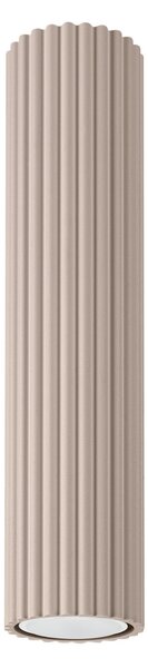 Stropní svítidlo Karbon, 1x tmavěbéžové hliníkové stínítko, (30 cm)
