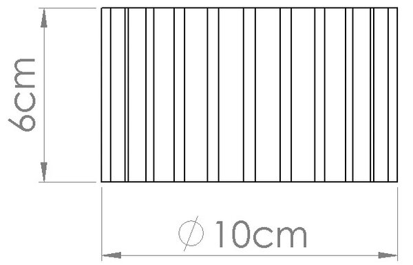 Stropní svítidlo Aura, 1x okrově červené hliníkové stínítko, (6 cm)