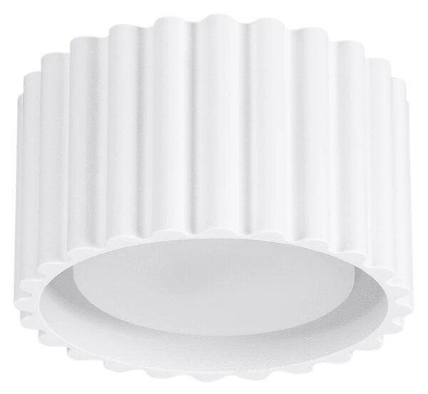 Stropní svítidlo Aura, 1x bílé hliníkové stínítko, (6 cm)