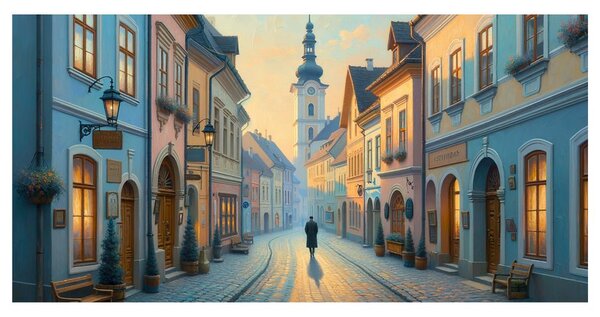Obraz historická městská ulice