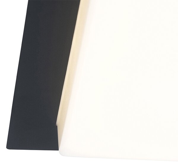 Moderní stropní svítidlo černé čtvercové vč. LED IP44 - Lys