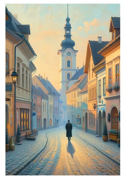 Obraz tiché městské ulice
