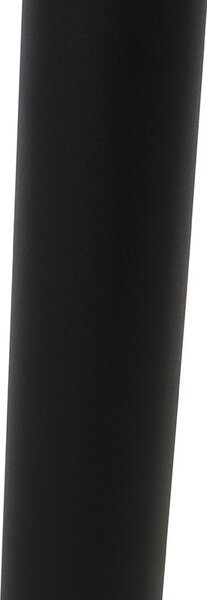 Stojací venkovní lampa černá s průhlednou koulí 100 cm IP44 - Sfera