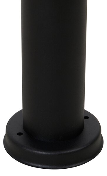 Venkovní stojací lampa černá s čirým globem 50 cm IP44 - Sfera