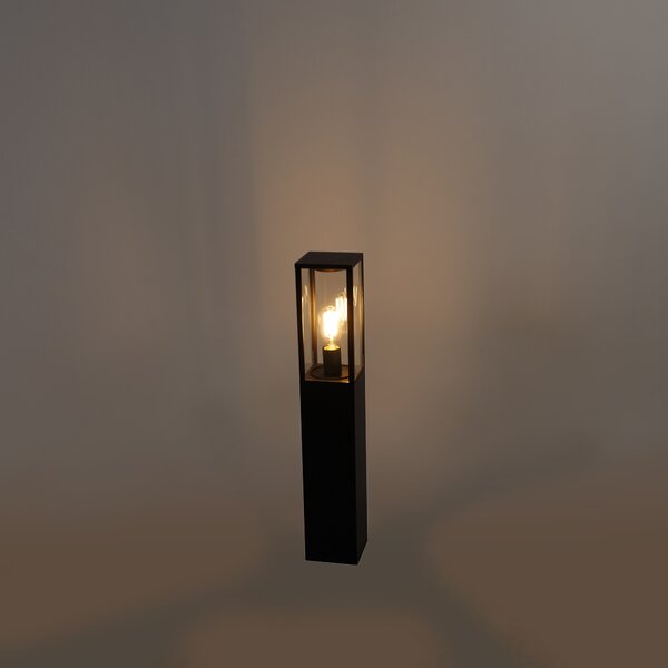 Chytrá venkovní stojací lampa černá 80 cm včetně WiFi ST64 - Charlois