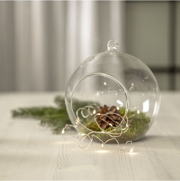 LED světelný drátek Dew Drop Silver 110 cm