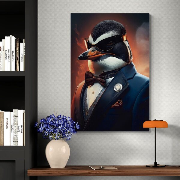 Obraz zvířecí gangster tučňák