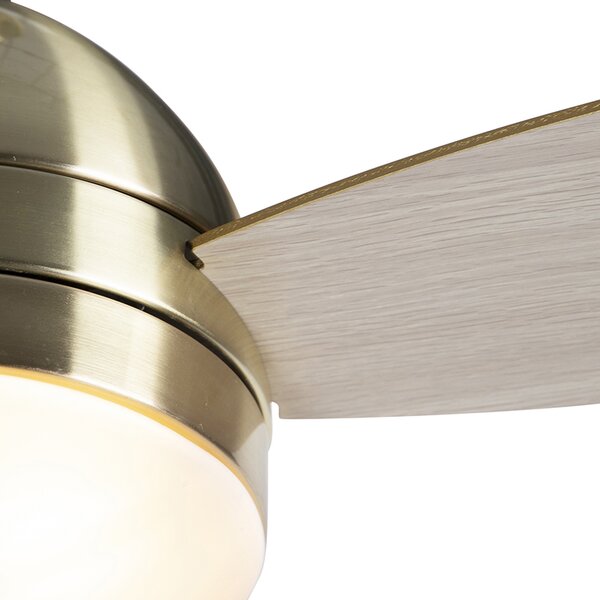 Stropní ventilátor mosazný 96 cm s dálkovým ovládáním - Rotar