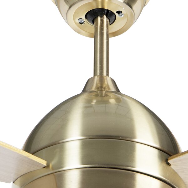 Stropní ventilátor mosazný 96 cm s dálkovým ovládáním - Rotar