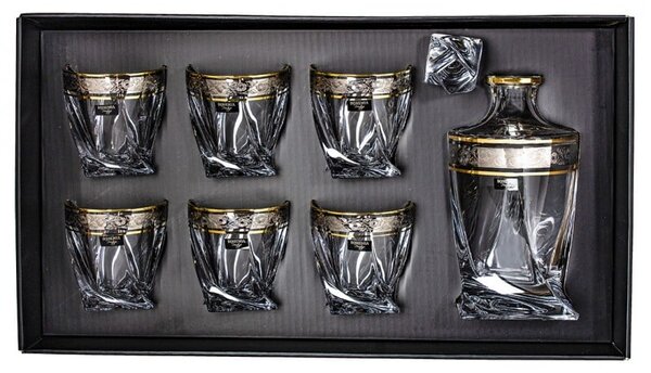 BOHEMIA QUADRO GOLD-PLATINUM WHISKY SADA 1+6 KS