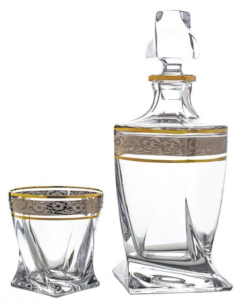 BOHEMIA QUADRO GOLD-PLATINUM WHISKY SADA 1+6 KS