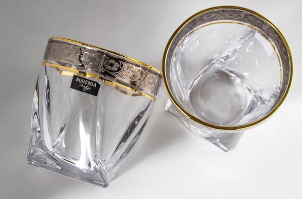 BOHEMIA QUADRO GOLD-PLATINUM WHISKY SADA 1+6 KS