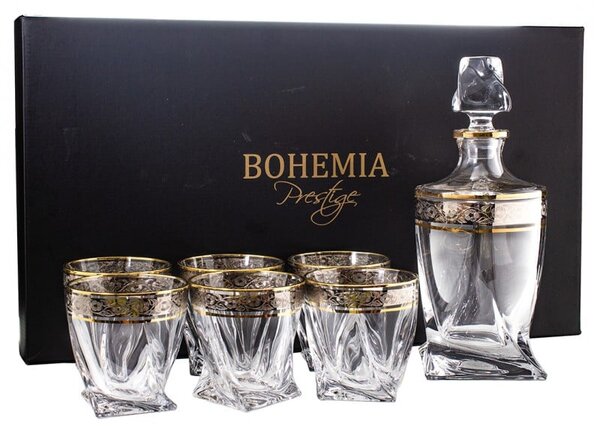 BOHEMIA QUADRO GOLD-PLATINUM WHISKY SADA 1+6 KS