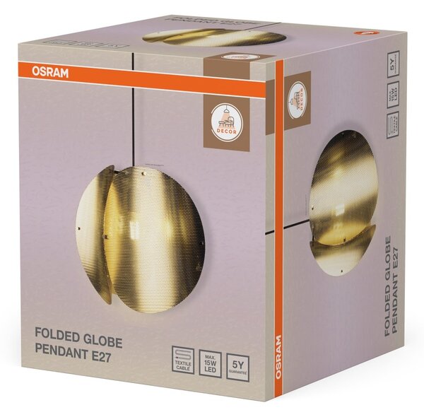 Dekorativní závěsná lampa Globe Gold E27