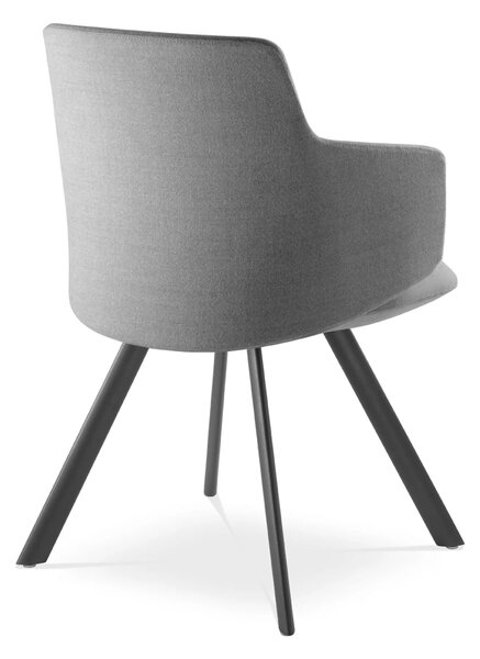 LD SEATING - Designová židle MELODY MEETING 360 s ocelovou podnoží
