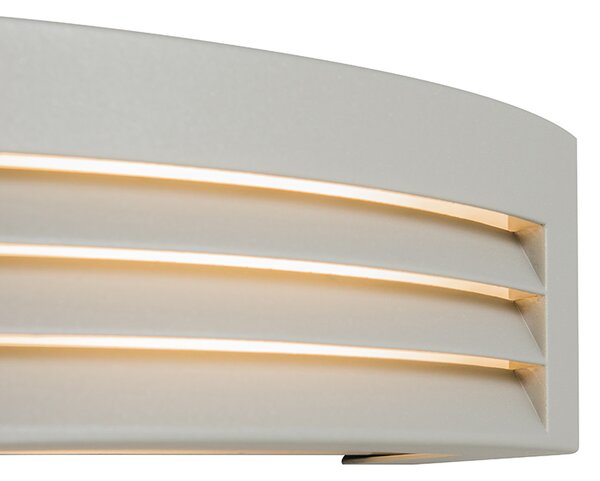 Moderní nástěnná lampa šedá IP44 - Hurricane 1