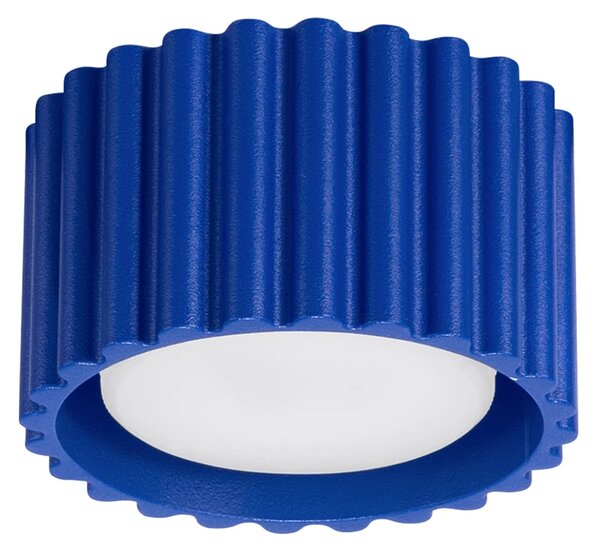 Stropní svítidlo Aura, 1x modré hliníkové stínítko, (6 cm)