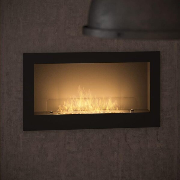 InFire - Vestavěný BIO krb 90x50 cm 3kW černá