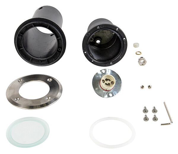 Venkovní bodové svítidlo do země ocel 11 cm IP67 - Basic Round