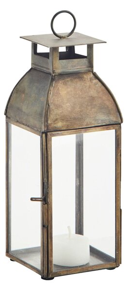 Kovová lucerna Aged Brass