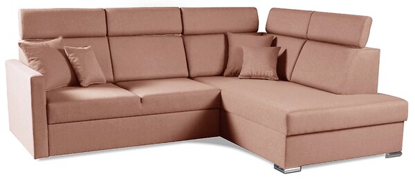 Sedací souprava SLIM XL | 238x180 cm | pravá | rozkládací + úložný prostor | letto 61 starorůžová EASY CLEAN