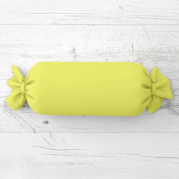 Biante Polštář válec bonbon Rongo RG-026 Žlutozelený 15x40 cm